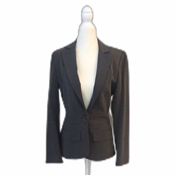 Max Studio Gray Button Blazer - Picture 2 of 8